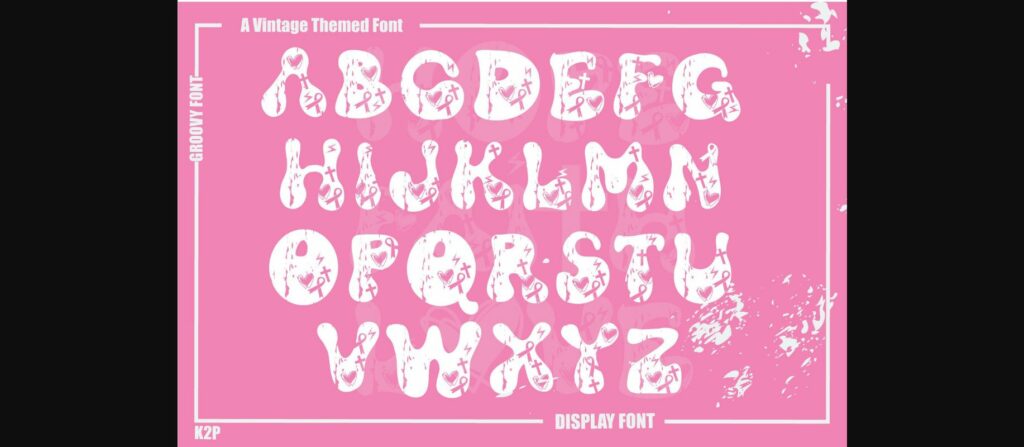 Groovy Faith Hope Love Font Poster 2