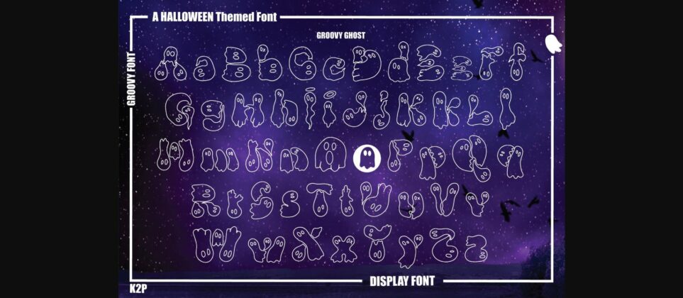 Groovy Ghost Font Poster 4