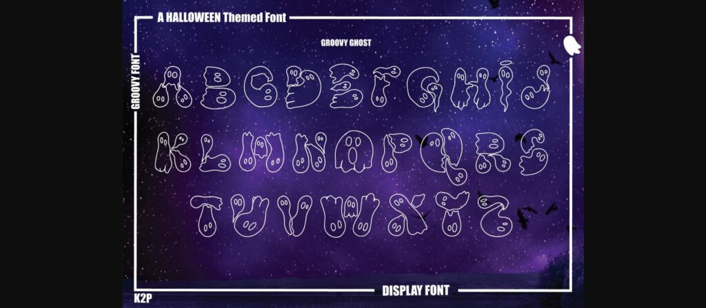 Groovy Ghost Font Poster 6