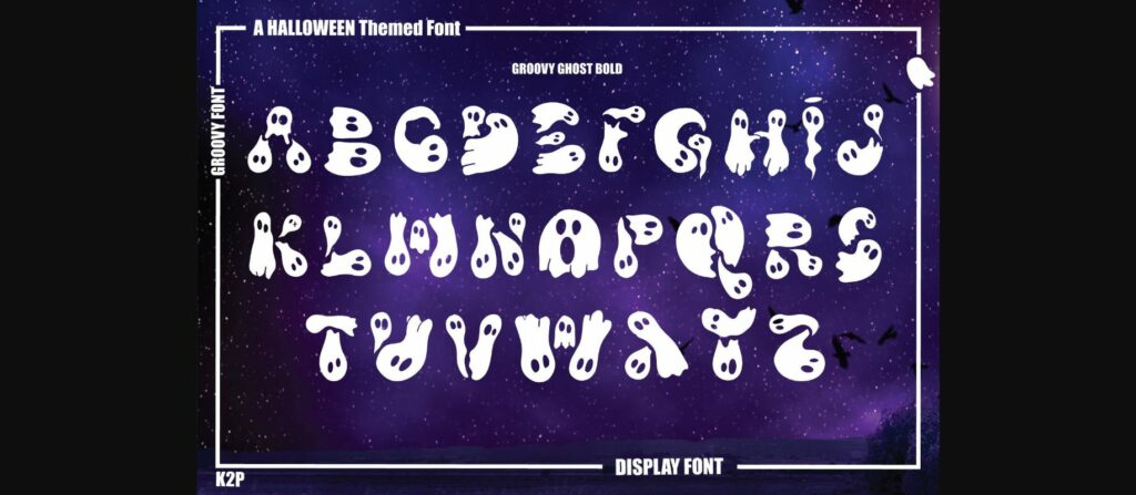 Groovy Ghost Font Poster 7