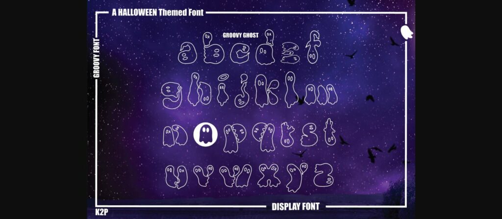 Groovy Ghost Font Poster 8