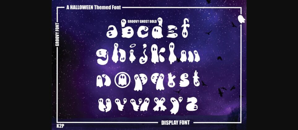 Groovy Ghost Font Poster 9