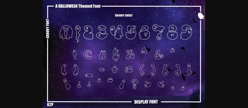 Groovy Ghost Font Poster 10