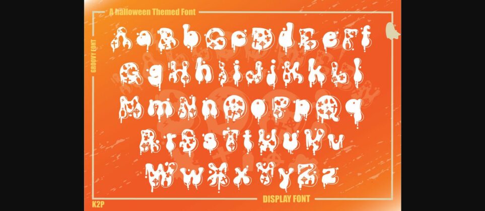Groovy Halloween Boo Font Poster 6