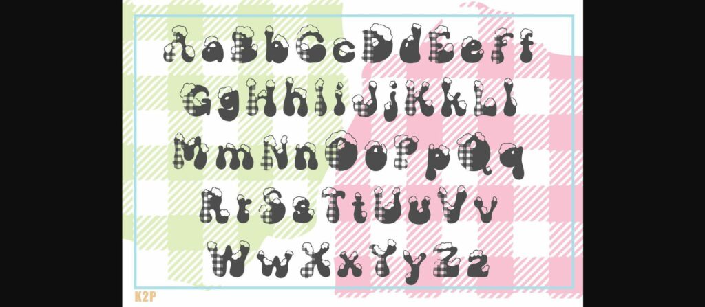 Groovy Plaid Font Poster 6