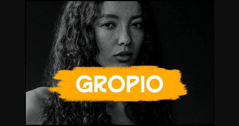 Gropio Font Poster 3