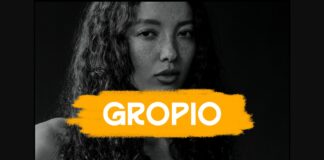 Gropio Font Poster 1