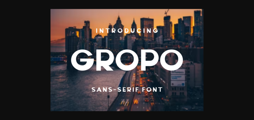 Gropo Font Poster 3