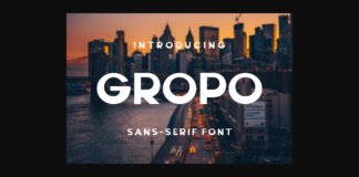 Gropo Font Poster 1