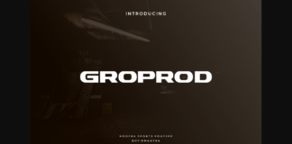 Groprod Font Poster 1