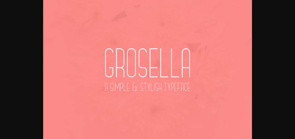 Grosella Font Poster 3