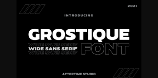 Grostique Font Poster 1