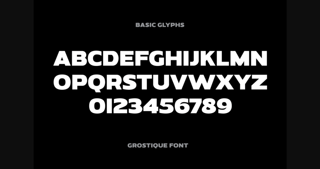 Grostique Font Poster 2