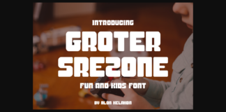 Groter Srezone Font Poster 1