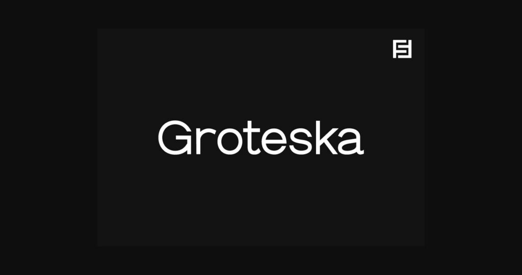 Groteska Font Poster 1