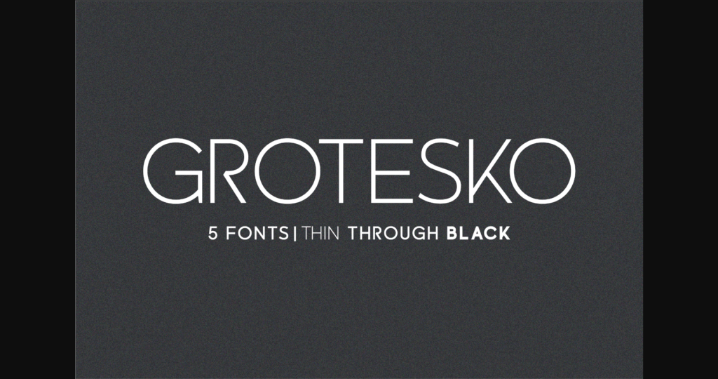 Grotesko Font Poster 3