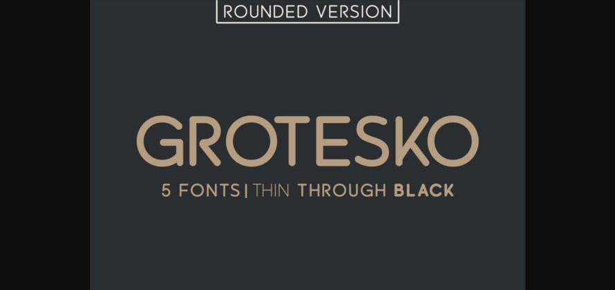 Grotesko Font Poster 3