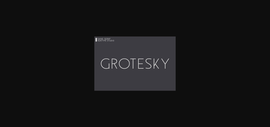 Grotesky Font Poster 3