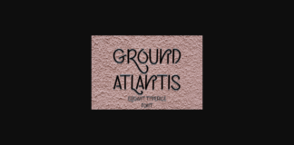 Ground Atlantis Font Poster 1