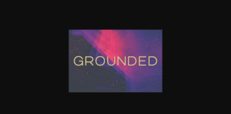 Grounded Font Poster 1