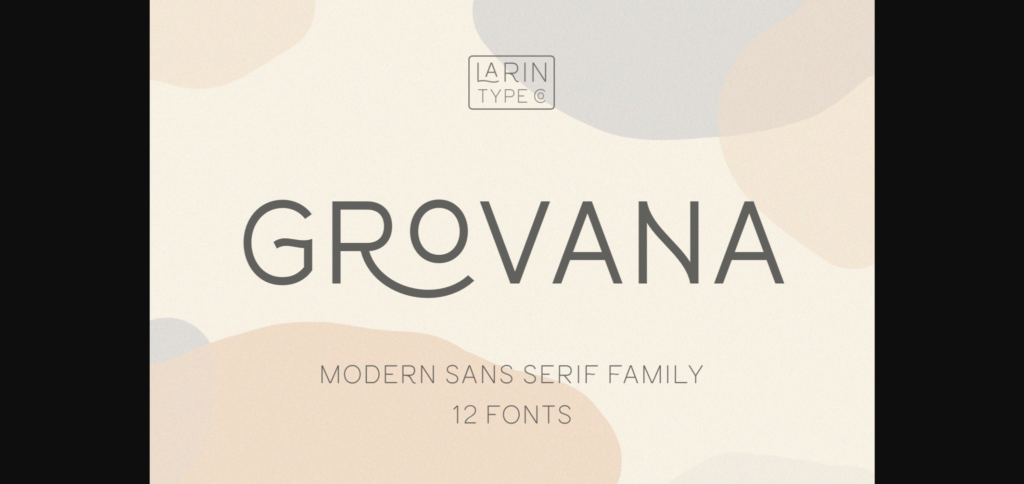 Grovana Font Poster 3