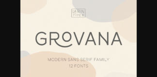 Grovana Font Poster 1