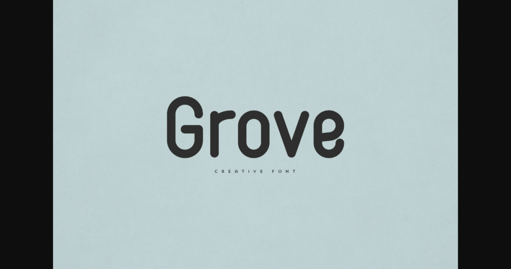 Grove Font Poster 3