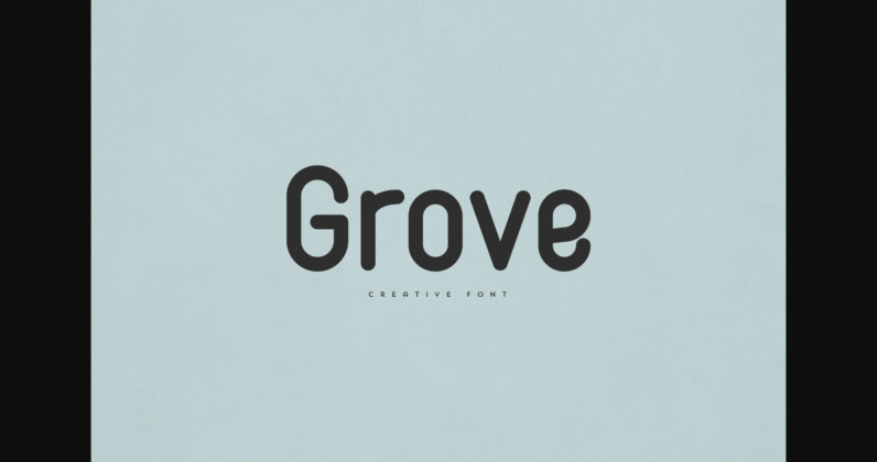 Grove Font Poster 1