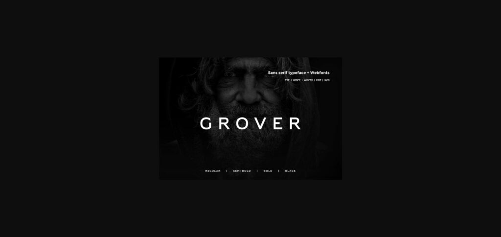 Grover Font Poster 1