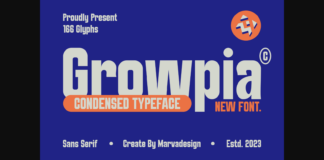 Growpia Font Poster 1