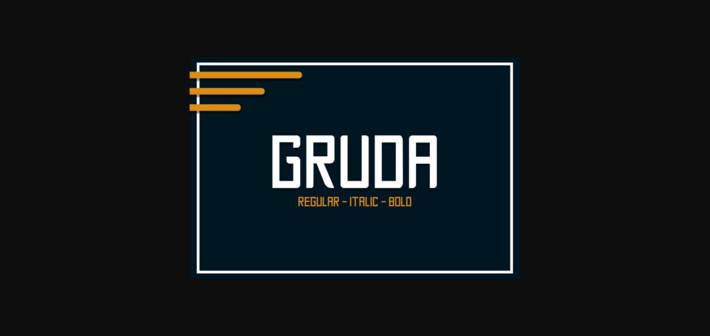 Gruda Font Poster 3