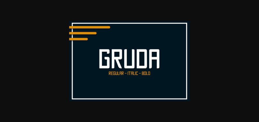 Gruda Font Poster 1