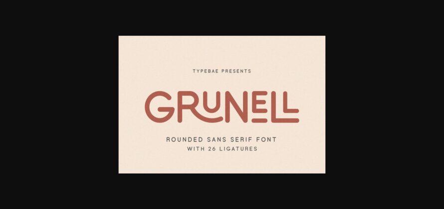 Grunell Font Poster 3