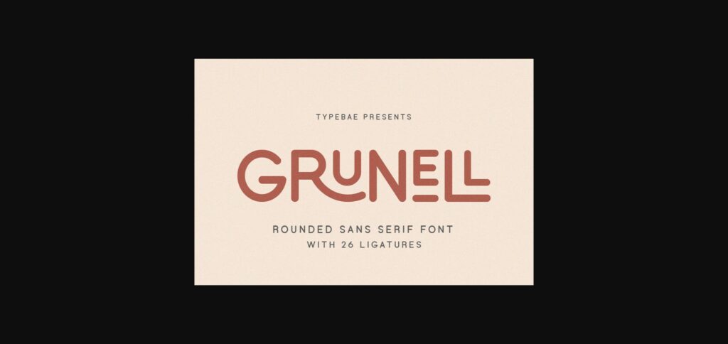 Grunell Font Poster 1