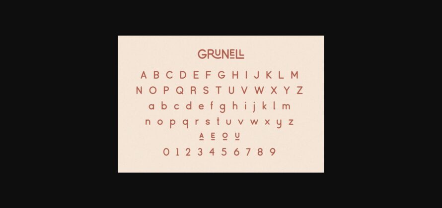 Grunell Font Poster 9