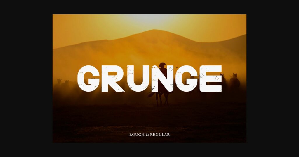 Grunge Font Poster 3