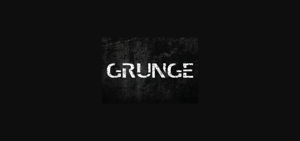 Grunge Font Poster 3