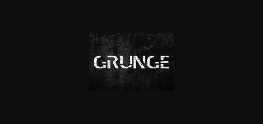 Grunge Font Poster 3