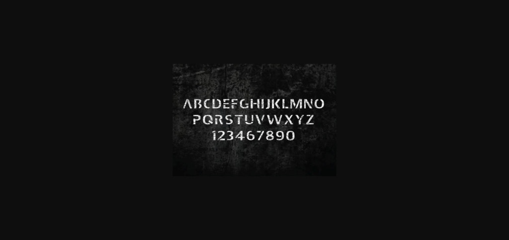 Grunge Font Poster 4