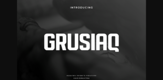 Grusiaq Font Poster 1