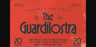 Guardilostra Font Poster 1