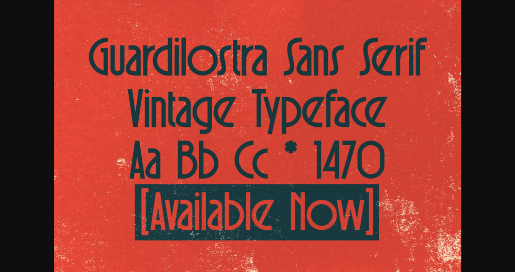 Guardilostra Font Poster 7