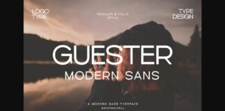 Guester  Font Poster 1