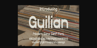 Guilian Font Poster 1