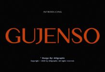 Gujenso Font Poster 1