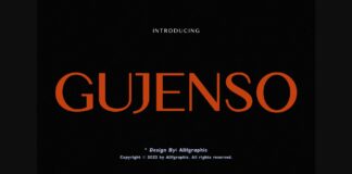 Gujenso Font Poster 1