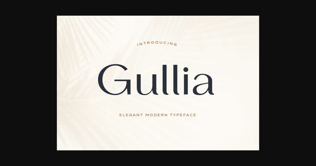 Gullia Font Poster 3