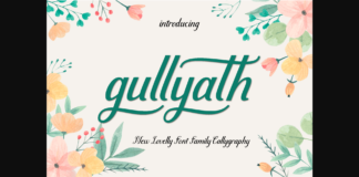 Gullyath Font Poster 1