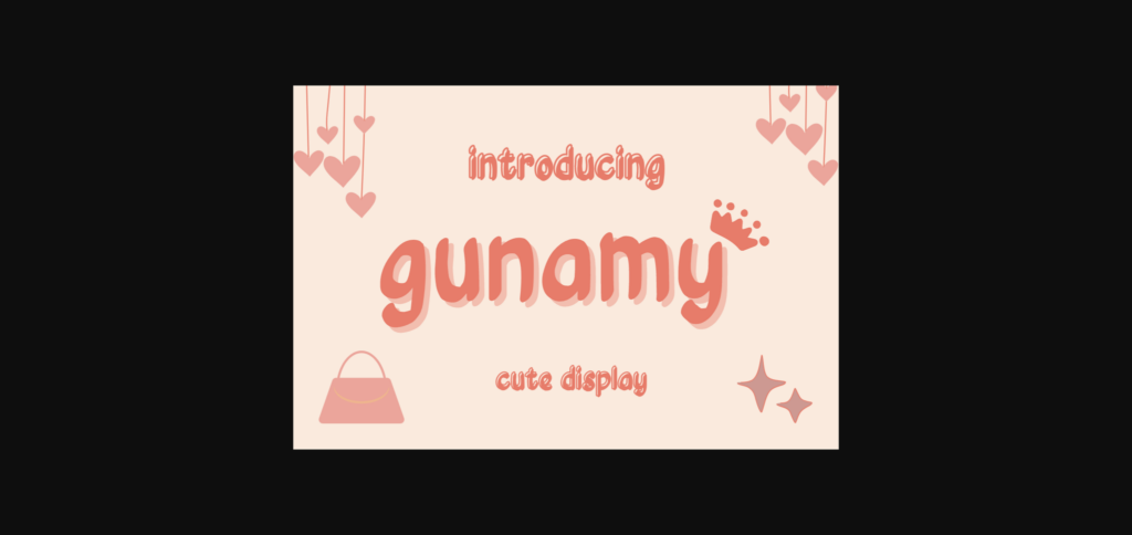 Gunamy Font Poster 3