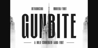 Gunbite Font Poster 1